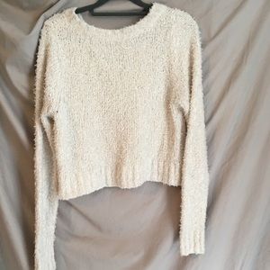 Off-White, Fuzzy Cropped Sweater